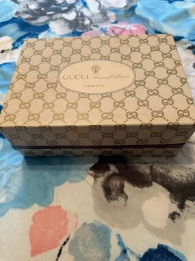 1980’s Vintage Gucci Velvet Web Stripe Clutch w/ Box